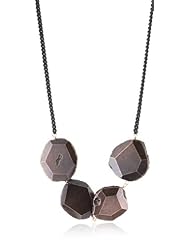 LUV AJ Antique Rose Gold Rock and Spike Choker Necklace