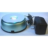 Buy 4 Led Light Stand Turntable Night Light Rotating Base for Laser Crystals Colored