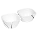 Corelle Coordinates 7-Ounce Ramekin, Set of 2, Simple Lines