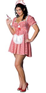 Womens Candy Striper Plus Size