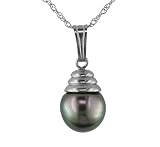 14K Black Tahitian Cultured Pearl Pendant