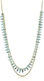 Rachel Reinhardt "Fiesta" Turquoise Long 3 Strand Beaded Necklace