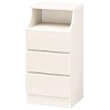 木製シンプルチェスト/タンス 白 【CHESCA】チェスカ