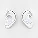 Mini Smallest PChero Wireless Invisible Headphones Headset Earphones Earbuds with Mic For iPhone, iPad, Sony, HTC and Most Bluetooth Smartphones, Perfect for Using at Work Office - [White]
