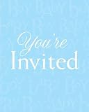 'Baby Love' Blue Baby Shower Invitations (8 Count)