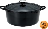 Le Creuset ココット・ロンド 24cm シャイニーブラック 2101-24-14