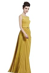 Cap Sleeves Chiffon/Taffeta/Tulle Sheer Lace Applique Crystal Crystals Slit Beaded Evening Dress 