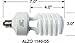 ALZO 45W CFL Photo Light Bulb 5500K, 2800 Lumens, 120V, Pack of 4