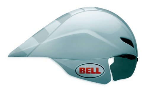 Bell Javelin Time Trial/Triathlon Helmet, White/Silver, Small