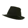 Canvas Fedora Hat / Black W19S70D