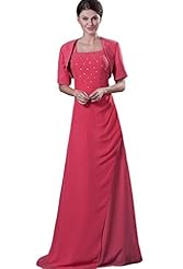 Chiffon Evening Dress/Mother-of-the-Bride Dress/Prom Dress 