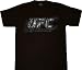 UFC Ultimate Fighting Championship Texture Skulls Logo Black T-shirt Tee