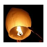 10 Sky Lanterns - White