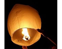 10 Sky Lanterns - White