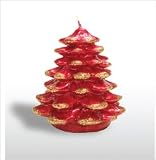 Christmas Tree Candles (Set of 4) - Red