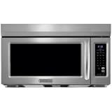 KitchenAid Architect Series II KHMS1850SBL 1.8 Cu. Ft. Over-the-Range Microwave Oven with 1,000 Cooking Watts, 4 Speed Fan & Keep Warm Option: Black
