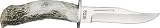 Silver Stag Knives 3010 Deep Valley Fixed Blade Knife with Crown Stag Handle