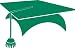 Graduation Cap Removable Wall Sticker