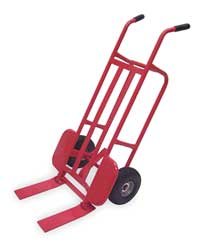 Dayton 2LRL5 Hand Truck, Tilting Fork, Pneumatic, H 55