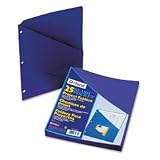 Pendaflex 32935 Pendaflex Essentials Slash Pocket Project Folders, Jacket, Ltr, Violet, 25/Pk