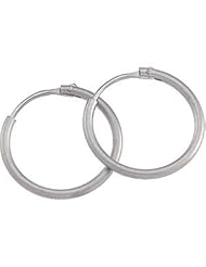 Plat 950 Platinum Hoop Earring