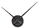 Present Time Wanduhr *ZEIGER II* in schwarz