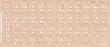 Transparent French Keyboards Stickers- White Characters For Dark Keyboards - Picture Background color Varies from Actual Sticker Background Color is Beige not Black - Transparent Stickers have the same White Characters.