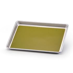 Paula Deen 9 x 13 Inch Cookie Sheet with Silicone Insert, Green
