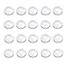 IGOGO 50 PCS Round Glass Dome Cabochons -30mm Clear Magnifying Cabs - Dome Pendant Cab