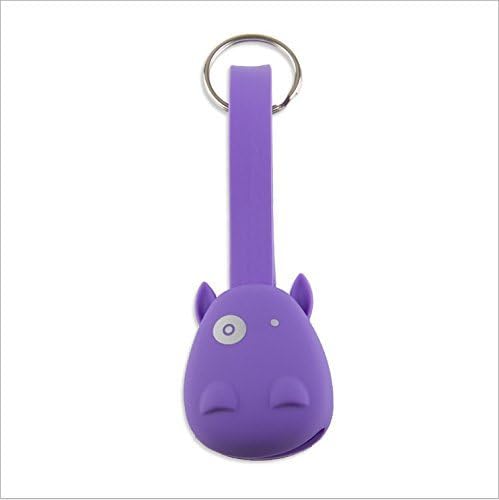 COYO Hippo Key Ring Multi-Functional Mini Lightning 2-IN-1 USB Data Cable Sync Charge For Iphone 6/6plus/5s/5c Sumsung Android System (Purple)