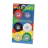 Chartpak DEC001 Chartpak Deco Bright Decorative Tape, 1/8 x 324, 6 Assorted Color Rolls/Pack
