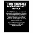 Acrylic Home Mortgage Disclosure Sign 183t0140804&nbsp;&nbsp;by Block And 