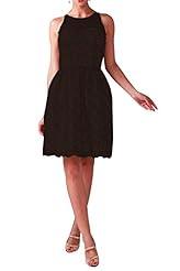 Cocktail Knee Length Lace Beaded Evening Dress/Prom Dress/Party Dress/Wedding Dress 