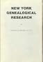 New York Genealogical Research