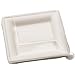 Packnwood Sugar Cane Square Plate, 6.3" Length x 6.3" Width (20 Packs of 25)