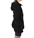 Yoki Tightly Knitted Zippered Pea Coat in Black