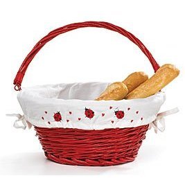<b>Ladybug Lady Bug Ladybugs Decorative Basket With Liner Home Decor</b>
