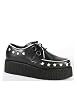 2 Inch Platform Creeper Men's Size Shoe With Star Trim