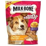 Milk-Bone Soft and Chewy Chicken Bones Treats For Dogs (25 oz bag)