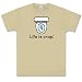 Cell Toilet T-Shirt - Life is Crap Line - 100% cotton short sleeve shirt for Teens & Adults