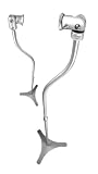 Vantage Point Adjustable Speaker Stands with Curved Design - Silver