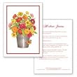 Zinnia Greeting Card w/ Gardening Tips