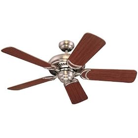 Monte Carlo Ceiling Fan 5DS44BS Designer Supreme II Fan Brushed Steel Builder Indoor Fans... by Monte Carlo