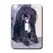 Dogs Poodle - Black and white Toy Poodle - Light Switch Covers - single toggle switch