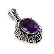 2 Tone Amethyst Pendant