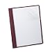 Oxford 53341 Clear Front Report Cover, 3-Prong, 1/2 Capacity, Burgundy Back Cover, 25/box