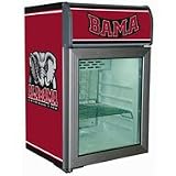 Alabama Crimson Tide Logo Refrigerated Glass Door Cooler