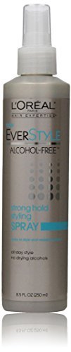 L'oreal Paris Everstyle Strong Hold Styling Spray, Alcohol-free, 1 Ounce (Pack of 6)