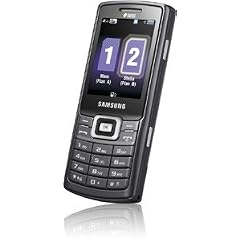 Samsung C5212 (Dual SIM, Kamera, Video, MP3-Player, Bluetooth) noble-black Handy ohne Vertrag, ohne Branding, kein Simlock
