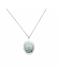 Genuine .925 Sterling Silver 26mm Blessed Mother Mary Oval Locket 18 3.4 Grams. 100% Satisfaction Guaranteed.